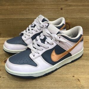 Authentic Nike Dunk Low SE Copper Swoosh Size 6Y Style DX1663 400